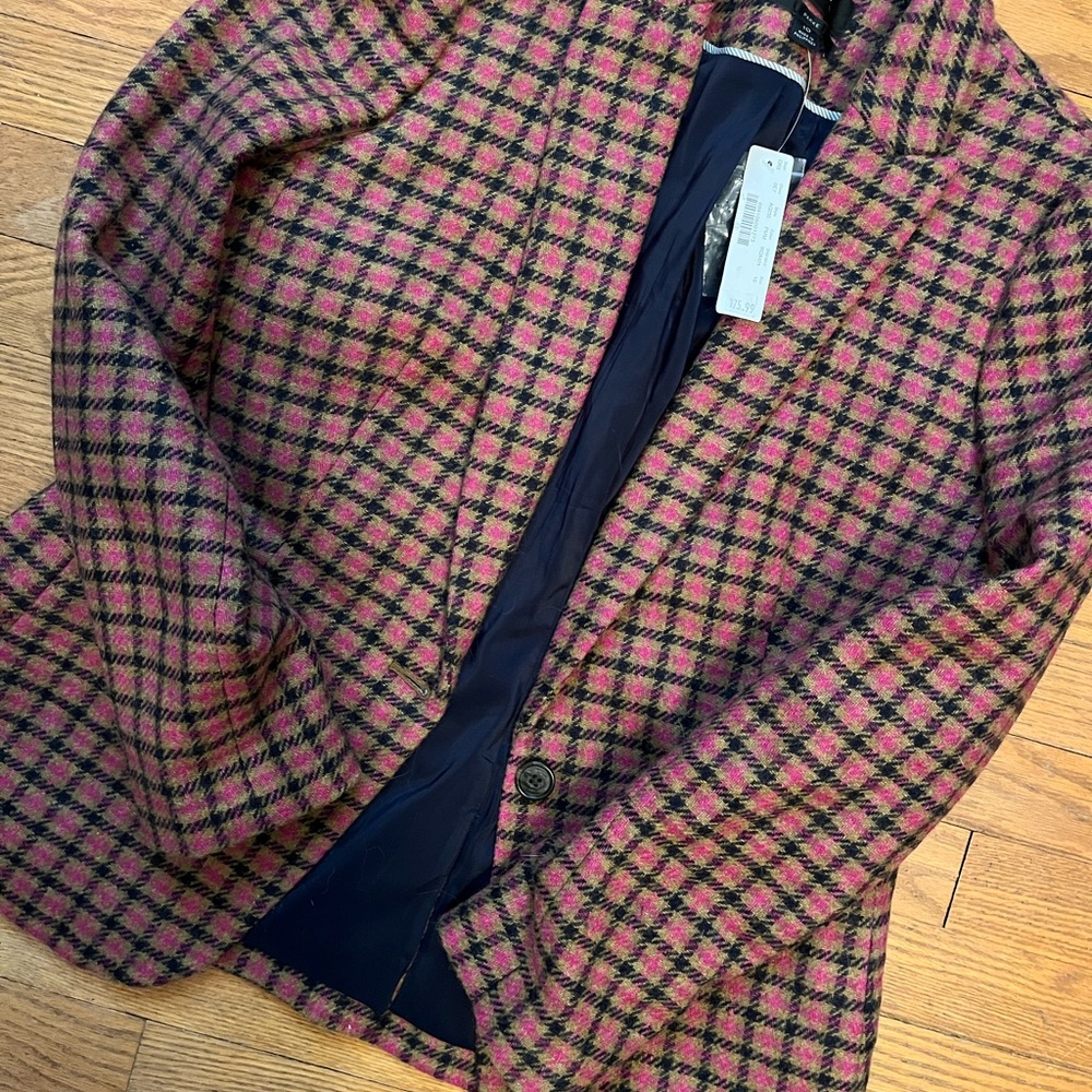 NWT J. Crew Plaid Parke Blazer